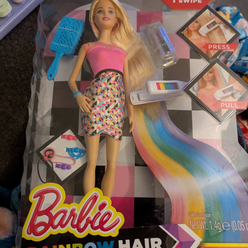 Barbie Rainbow hair doll MIB